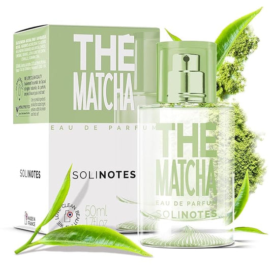SOLINOTES Matcha Tea Perfume for Women - Eau De Parfum | Delicate Floral and Soothing Scent - Made in France - Vegan - 1.7 fl.oz