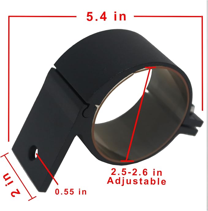 2.5 Inches Tube Clamp Mounting Bracket for Bull Bar and Any 2.5 Inches Round Tube Bar to Mounting LED Spot Lights and LED Light Bar,LED Round Spot Light
