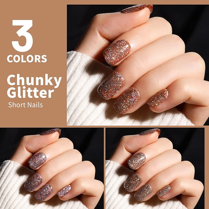 Teenitor 576Pcs Short Square Press On Nails Kit with Matte, Glossy, Glitter, and French Designs