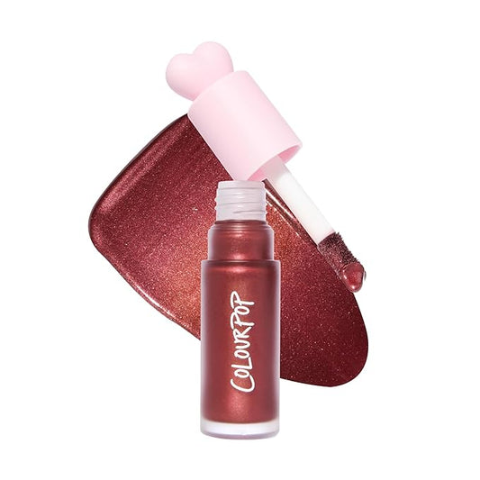ColourPop Weightless Liquid Blush - Hydrating, Liquid Blush for Cheeks - Glowy, Pearl Finish with Hyaluronic Acid for a Healthy Glow - Designed with a Doe Foot Applicator - Wine N Dine (0.3 Fl Oz)