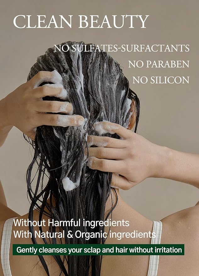 laferme Laminaria Shampoo with Organic Ingredient, Korean Clarifying Shampoo, Hydrating for Dry Hair, Strengthening for Weak Hair, Sulfate & Paraben free, For Women & Men (16.9 FL. OZ., White Musk)