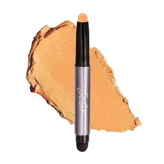 Julep Eyeshadow 101 Cream-to-Powder Waterproof Shadow Stick – Cantaloupe Matte – Long-Lasting, Crease-Proof, Warm Light Orange Matte Cream Eyeshadow with Built-in Smudger