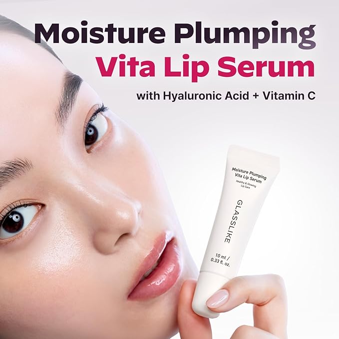 Healthy Lip Care Duo : Superform Galvanic Booster Aqua Mint and GLASSLIKE Moisture Plumping Vita Lip Serum, 0.33 fl.oz