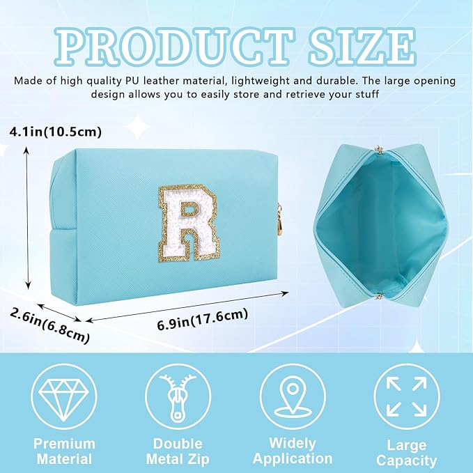 Personalized initial letter patch makeup