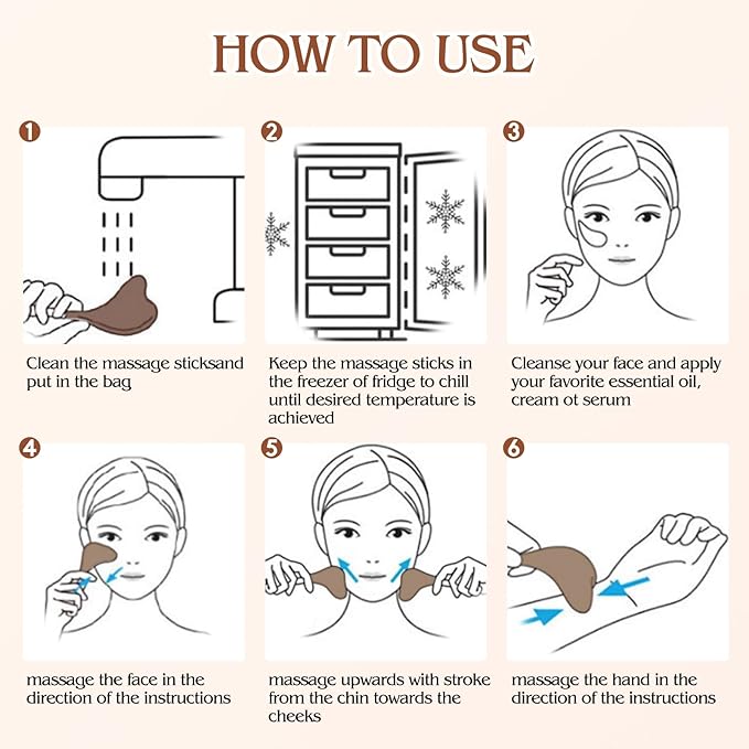 Running man Cryo Sticks-Gua Sha and Massage 2-in-1, Ice Globes for Face-Wrinkle Reduction & Dark Circle Relief, Stainless Steel Facial Massage Tool for Skin Tightening Cooling Globes.