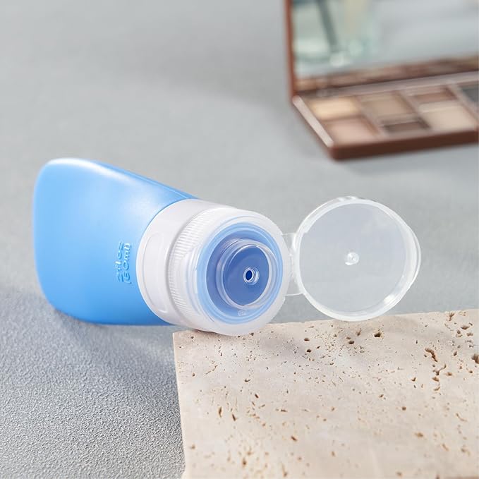 INSFIT Portable Travel Bottles, TSA Approved Leak Proof Containers for Toiletries, BPA Free Refillable Accessories for Shampoo, Body Wash, Liquids (4 Pack)