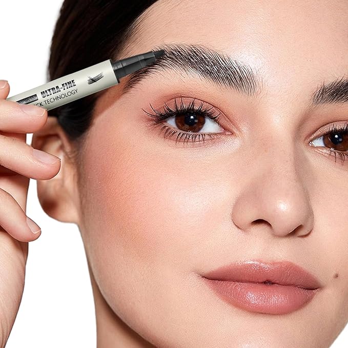 Microblading Eyebrow Pencil, Liquid Magical Multi-Tip Eyebrow Pencils for Women, Waterproof Eyebrow Pen for Natural Brow, Long Lasting Eyebrow Dye with Hair Like Strokes Brows Makeup Pen