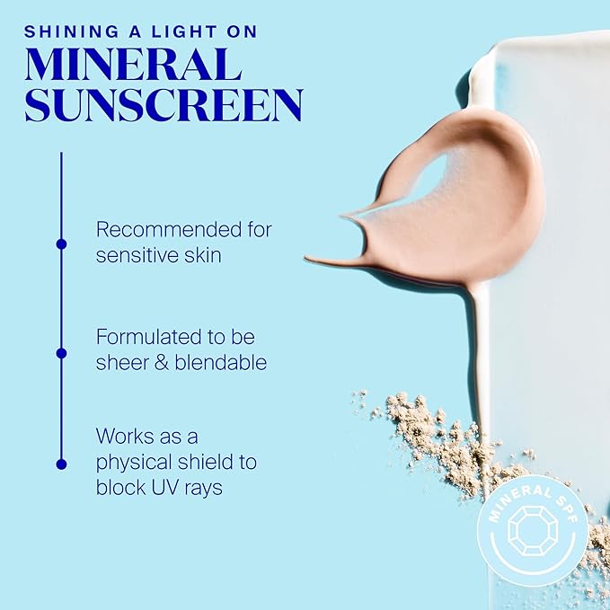 Supergoop! Mineral Sheerscreen SPF 30 PA+++, 0.68 fl oz - 100% Mineral, Broad Spectrum Face Sunscreen + Primer + Helps Filter Blue Light - Satin Finish - For All Skin Types