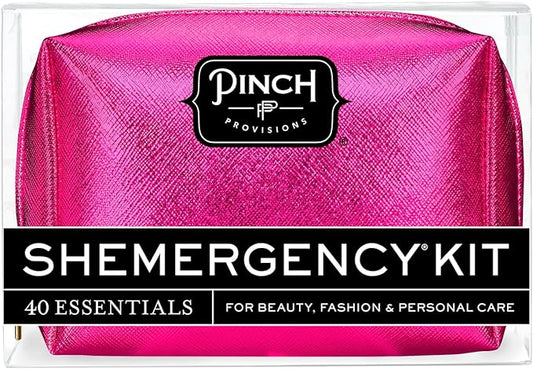 Pinch Provisions Shemergency Kit for Her, 40 Emergency Essential Items, Compact, Multi-Functional Pouch, Gift for Women, Birthday, Bachelorette Parties, and More!