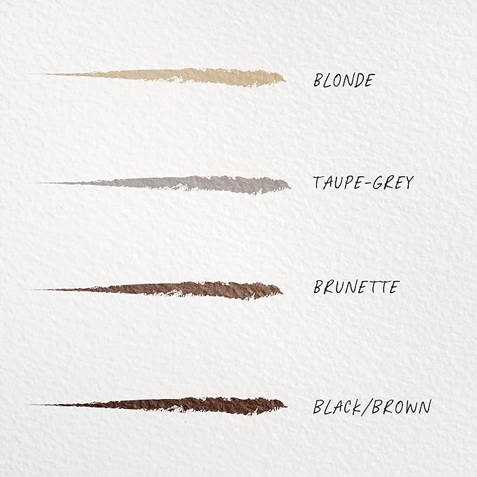 Wunderbrow Micro-Classic Brow Pencil, 2.5mm tip for precision filling, Sharpener Included, Vegan and Cruelty Free (Black/Brown)