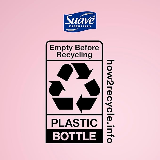 Suave Moisturizing Body Wash, with Wild Cherry Blossom and Vitamin E Extract, No Parabens, No Phtahaltes, 18 Oz Pack of 6