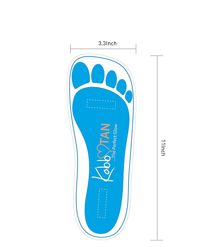 60 Pairs(120feets) Spray Tan Feet Pads For Sunless Spray Tanning in Blue