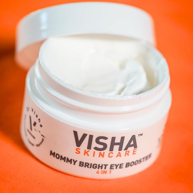 Skincare Mommy Bright Eye Booster 4 in 1 Cream for Dark Circles and Puffiness Under Eyes, Fine Lines and Wrinkles Eye Cream, Safe to Use During Pregnancy and Nursing 0.5oz