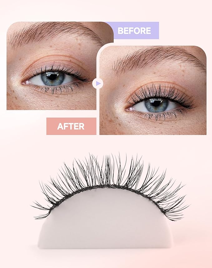 Bright-08 Mink Wispy Lashes - Natural Look, C Curl, Strip Lashes