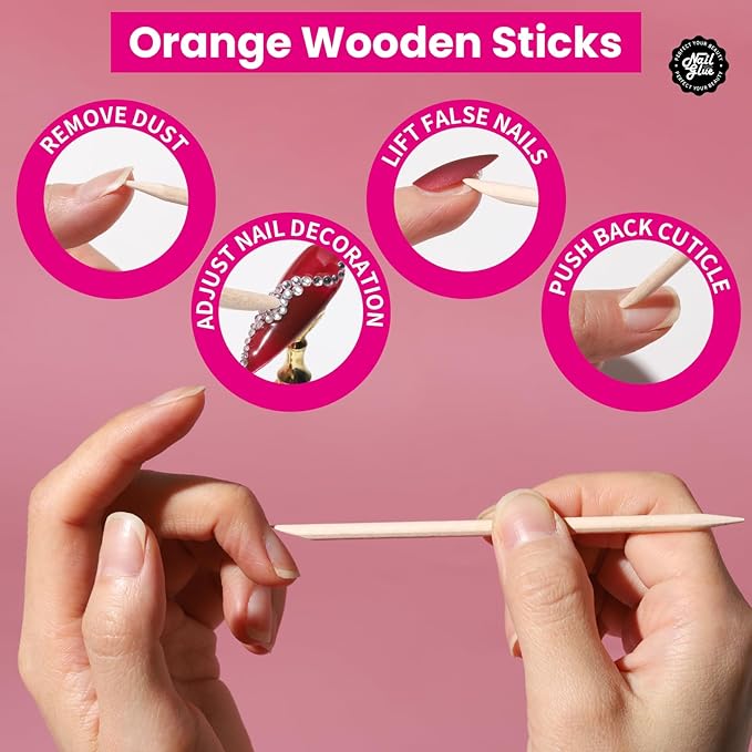 Teenitor 30ml Nail Glue for Acrylic Nails, Press on Nail Glue Strong Brush on Nail Glue, Strong Nail Glue for Press On Nails, Nail Glue for Broken Nail Nail Tip Glue, Super Nail Glue