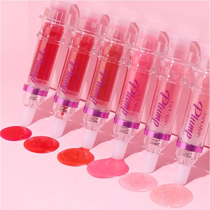 3 Colors Lip Plumping Booster, Spicy Lip Plumper Gloss Lip Plumping Oil, Ultra-Hydrating Nourishing Plump and Pout Lip Plumper, Glossy Finish Fuller Natural Lip Makeup Christmas Day Gifts-01#02#06#