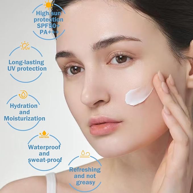 30PCS Mini Sunscreen, SPF50+ PA+++ Travel Size Sunscreen, Lightweight & Non-Greasy, Waterproof - Perfect for Party, Outdoor, Vacation, Daily Use