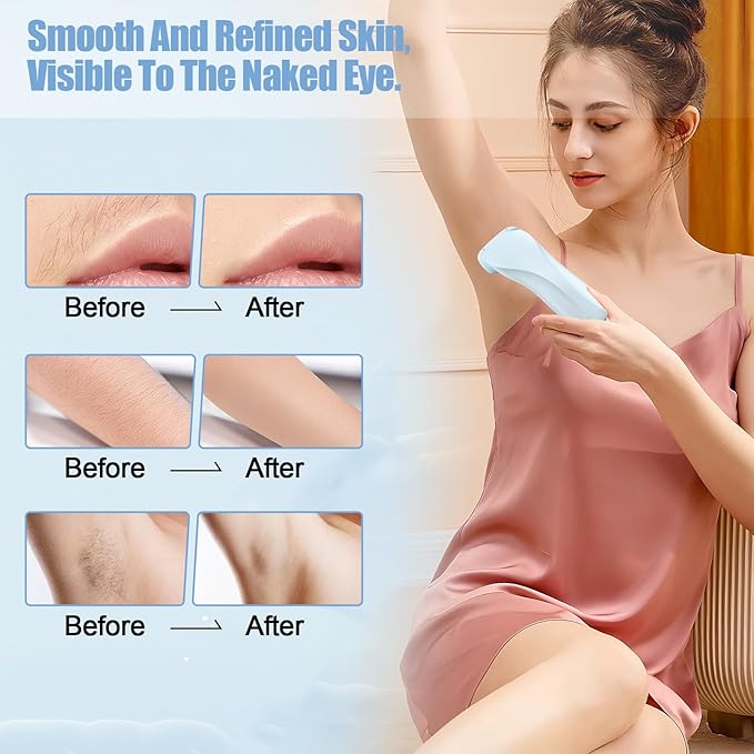 Livora Electric Shaver for Women, Bikini Trimmer for Women, Silk Glide Pro Shaver, Removable Head Electric Trimmer for Bikini, Pubic Hair, Legs, Body, Wet/Dry