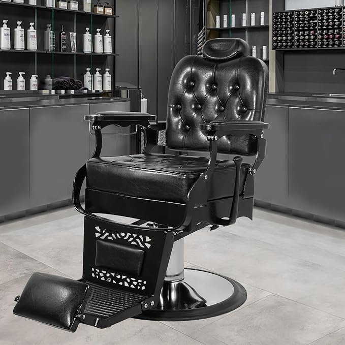 Vintage Barber Chairs Heavy Duty Hydraulic Recline Barber Chair Vintage Salon Chair Tattoo Chair Barber Chair Salon Equipment