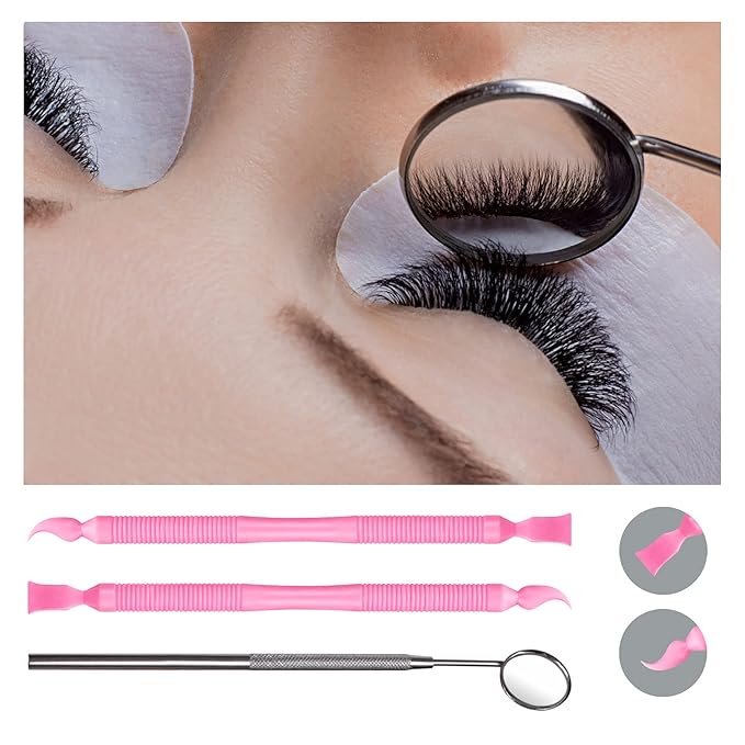 Libeauty Pink Eyelash Lift Tool, Lash Extension Supplies