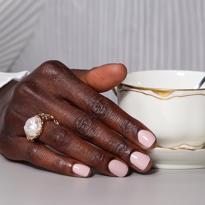 LONDONTOWN lakur Nail Polish - Chip-Resistant, Non-Toxic, Conditions & Hydrates Nails | Glossy Pastel Mauve, Off The Record, .40 fl oz