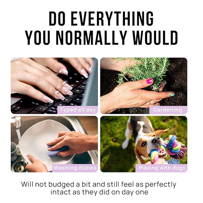 BTArtbox Press On Nails Short - Cat Eye French Tip Press On Nails Coffin, Light Weight & Fit Perfectly Nail Tips, Natural Fake Nail with Glue, Glue On Nails in 16 Sizes - 30 Nail Kit, Milky Way