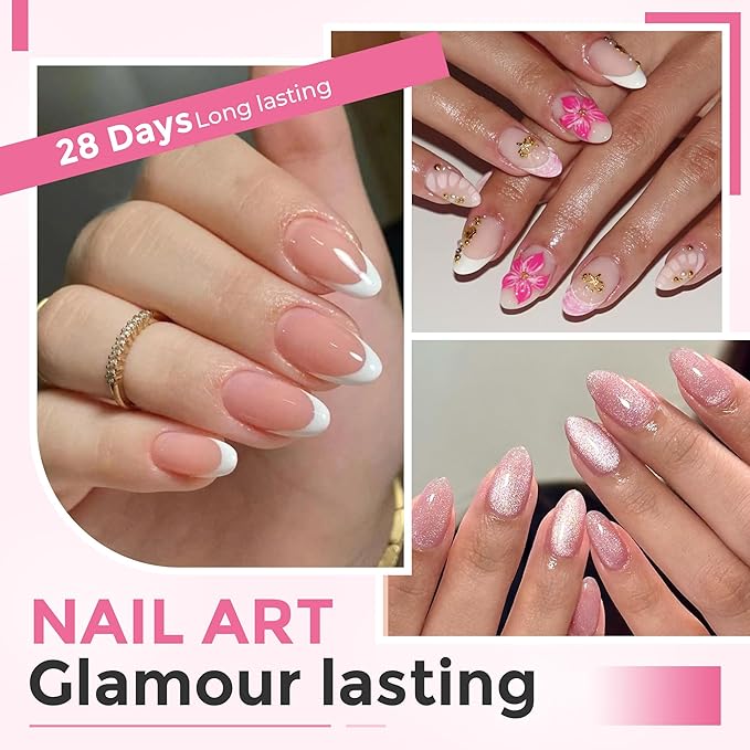 Almond Nail Tips: 504PCS Half Cover Short Almond Gel Nails Tips, Clear Soft Extra Short Fake Nails Acrylic Press On Nail Extensions XXS for Manicure Art DIY Salon 12 Sizes