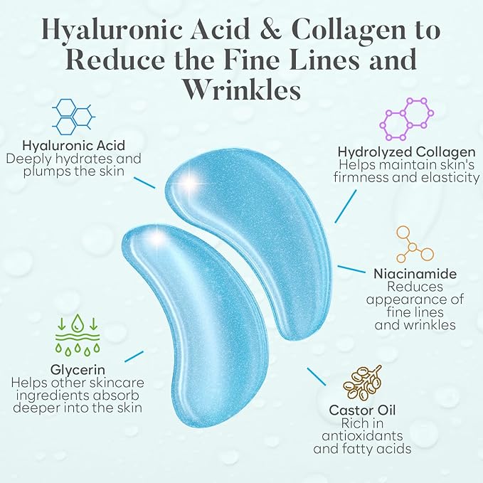 Hyaluronic acid eye patches (30