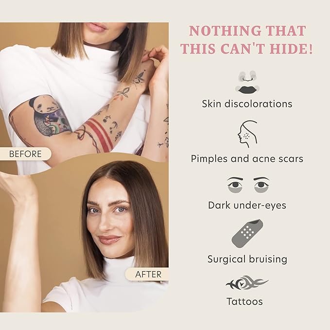 Dermacol - Full Coverage Matte Foundation with SPF 30, Waterproof Foundation for Oily Skin, Acne, & Under Eye Bags, Long-Lasting Makeup, 30g - Shade 229