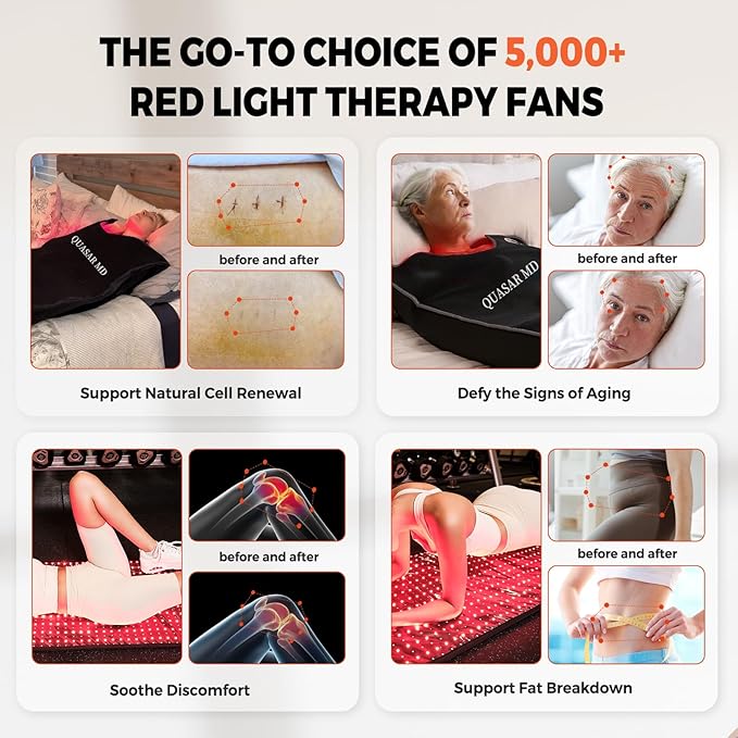 Infrared Red Light Therapy Full Body Mat- 2052 pcs SMD 5050 LED Chips - 660nm & 850nm Wavelengths, Pain Relief, Enhances Recovery, Whole Body Care, Sleep Improvement & Energy Boost