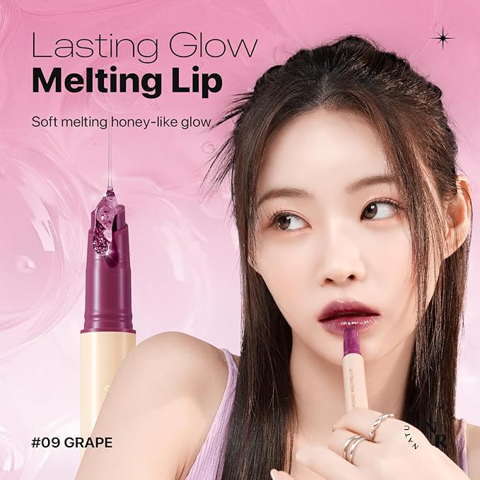 Nature Republic HONEY MELTING LIP (09 GRAPE) SOFT LIP STICK Hydrating Gloss, Moisturizing balms, Sheer tint, Shine & Nude, Glowy Finish, korean make up