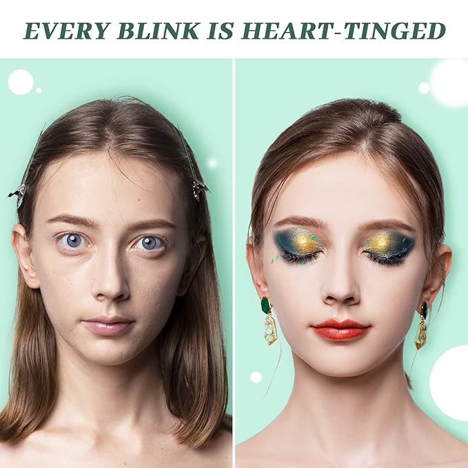 Dito 15 Color Jungle Eyeshadow Palette With 2Pcs Makeup Brush, Long Lasting Matte Makeup Palette With Mirror, Waterproof Shimmer Glitter Eyeshadow Pallet For Wife & Lover & Mother