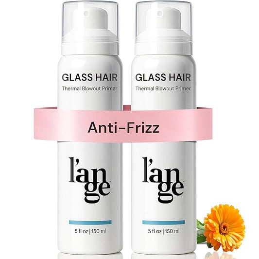 L'ANGE HAIR Heat Protection Spray for Hair | Anti-Frizz Blow Dry Mist | Long Lasting Hold & Shine | Humidity Protectant | Thermal Heat Protectant Spray | Lightweight Blow Out Primer, 5 fl oz, 2-Pack
