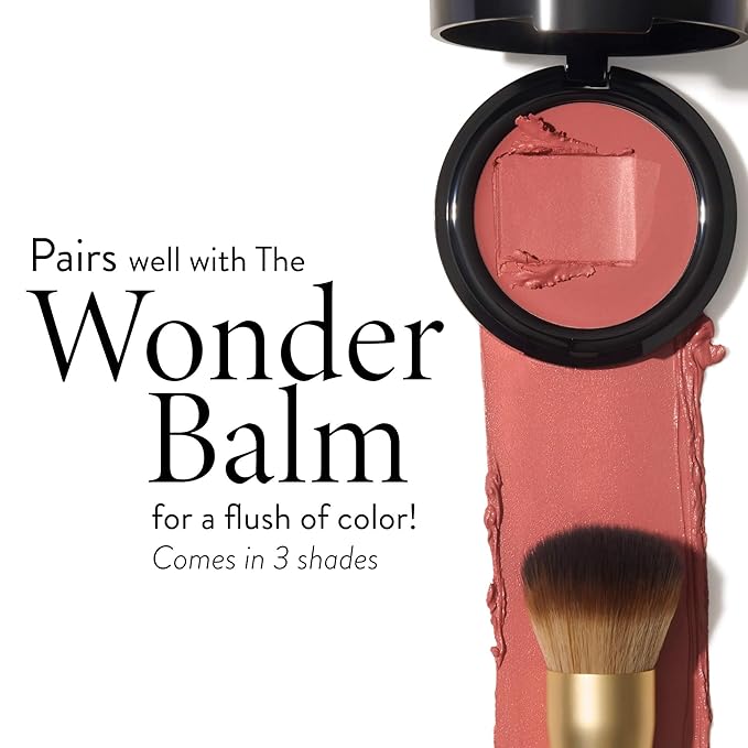 LAURA GELLER NEW YORK The Wonder Brush - Makeup Brush with Wooden Handle - Cream & Liquid Blush - Even Application and Blending