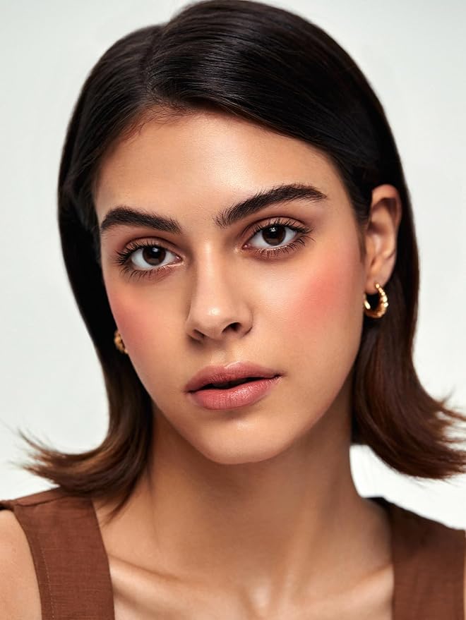 SHEGLAM Divine Flush Matte Blush Powder - Highly Pigmented, Non-Fading, Long Lasting, Lightweight, Natural Face Makeup - Tangerine