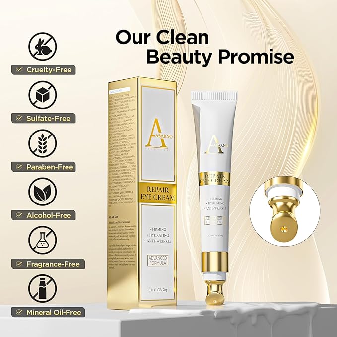 Retinol Eye Cream for Dark Circles and Puffiness – Hydrating Eye Serum for Wrinkles and Fine Lines, Anti-Aging Under eye Cream for Women, 0.71 fl oz