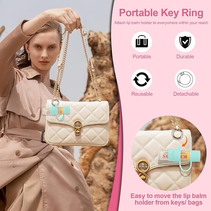 Desing Wish Silicone Lip Balm Holder Purple