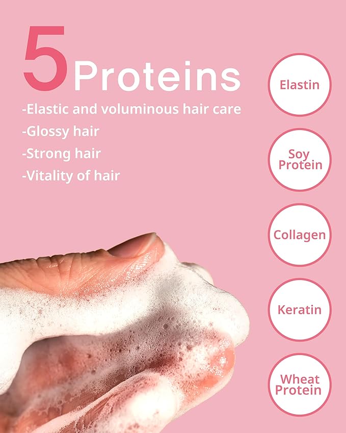 TAENG TAENG Elasticity Hair Shampoo- pH 5.5 Keratin & Protein Perfumed Shampoo for Thicker, Fuller Looking Hair - Rose Garden Scent - Paraben Free - 17 fl.oz