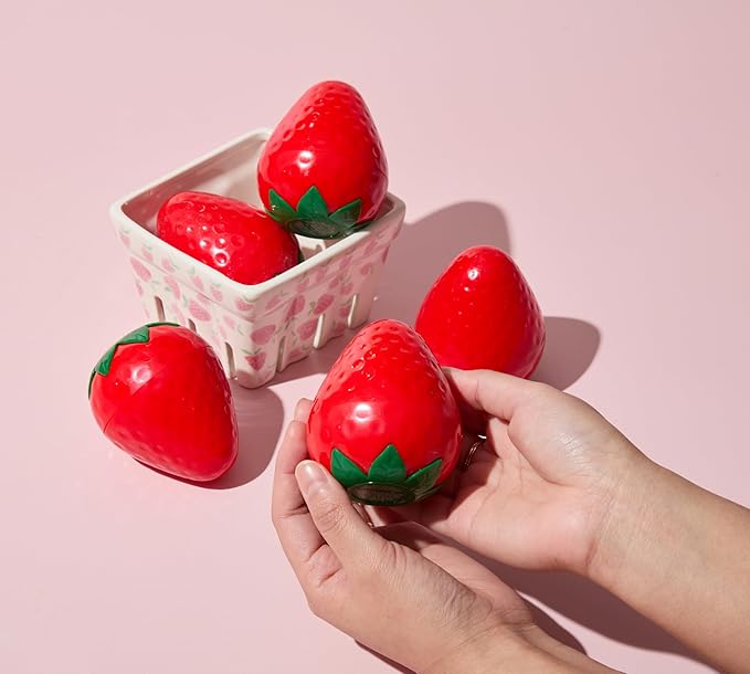 TONYMOLY Strawberry Hand Cream – Lightweight Hydrating Moisturizer with Strawberry Extract & Shea Butter for Dry Hands, 1.05 oz