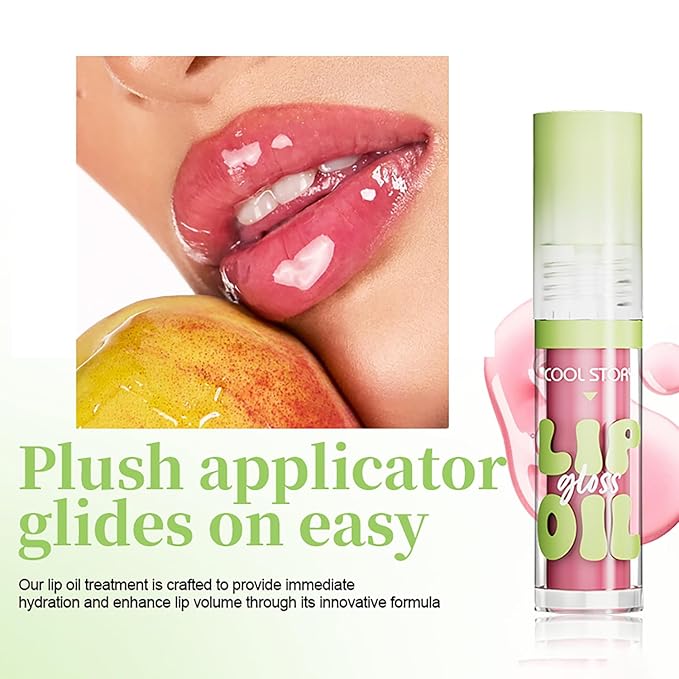 8 Pack Hydrating Glow Lip Oil Makeup Set for Women, Moisturizing Lip Gloss with Glow Finish, Long Lasting Nourishing Lip Care Fat Oil Lip Drip, Sweet Candy Scent (8 COLORS)