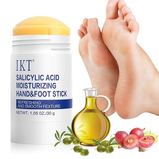 Foot Cream Stick for Dry Cracked Heels,Moisturizing Balm with Olive Oil,Roll-On Repair Treatment for Rough Feet, Hands & Elbows,No Mess Foot Lotion Alternative,1.05 oz,1 pack