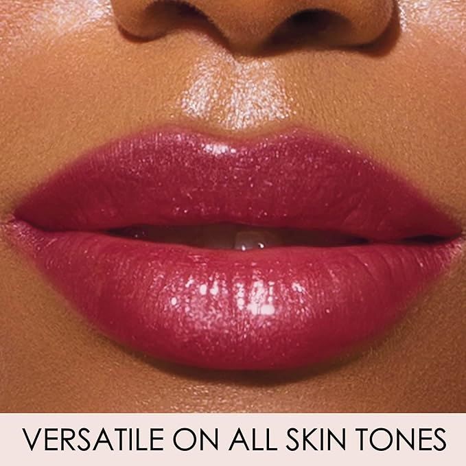 LONDONTOWN Posh, Flushed Pink, Plush Shine Lip Gloss Tube, Deep Hydrating High Shine Sheer Tint Non-Sticky Conditioning Balm