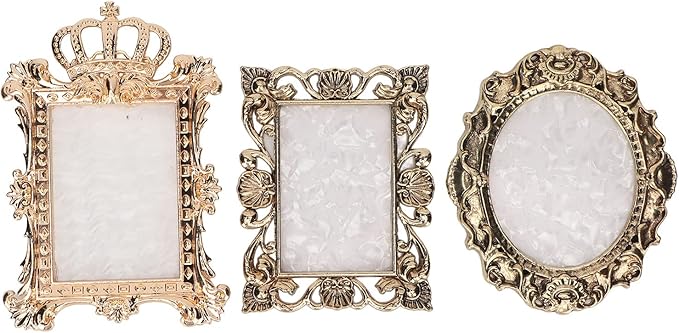 Nail Art Resin Palette,3pcs Vintage Nail Art Palette Multi Functional Display Mixing Nail Coloring Palette Nail Polish Color Mixing Palette for Makeup Gold Copper Color