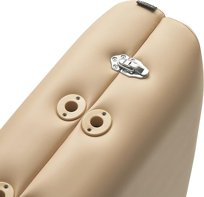 Master Massage 30" Del Ray Pro Portable Massage Table Package, Sand Color, Luxurious with 3" Thick Cushion of Foam