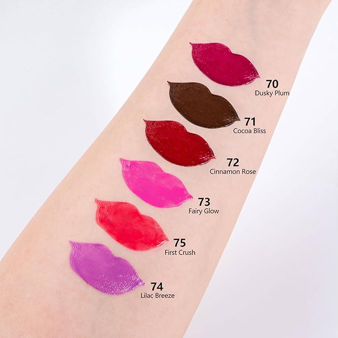 Rose Purple Moisturizing Lipstick – Hydrating Cream Lip Balm with Shea Butter & Vitamin E, Glossy Juicy Finish for Dry Lips, Lightweight Vegan Lip Color, Smooth Long-Lasting Formula (Fairy Glow)