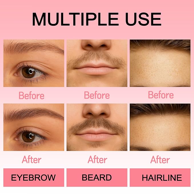 Eyebrow Pen, Waterproof Microblading Eyebrow Pencil for Women – Multi-Fork Precision Tip Creates Natural Hair-Like Strokes Brow Pencil, Angled Brow Brush Easy to Use & Long Lasting 01# Caramel Blonde