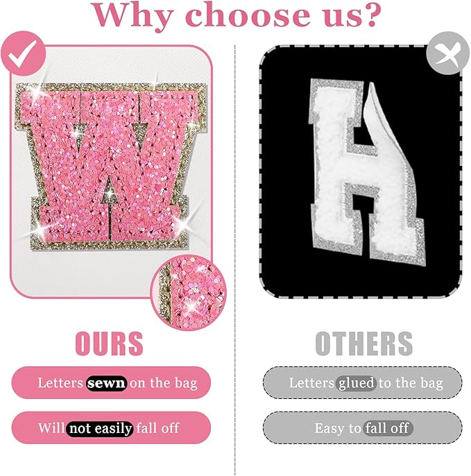 Personalized initial letter patch makeup