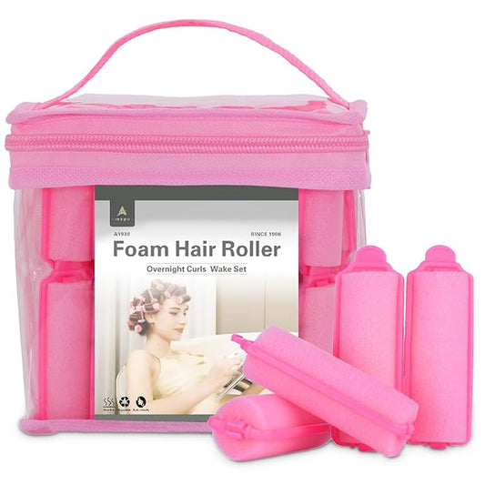 60 Pieces Foam Sponge Hair Rollers - Hair Styling Curlers for Hair Curls (2.8x0.79inch, Pink)