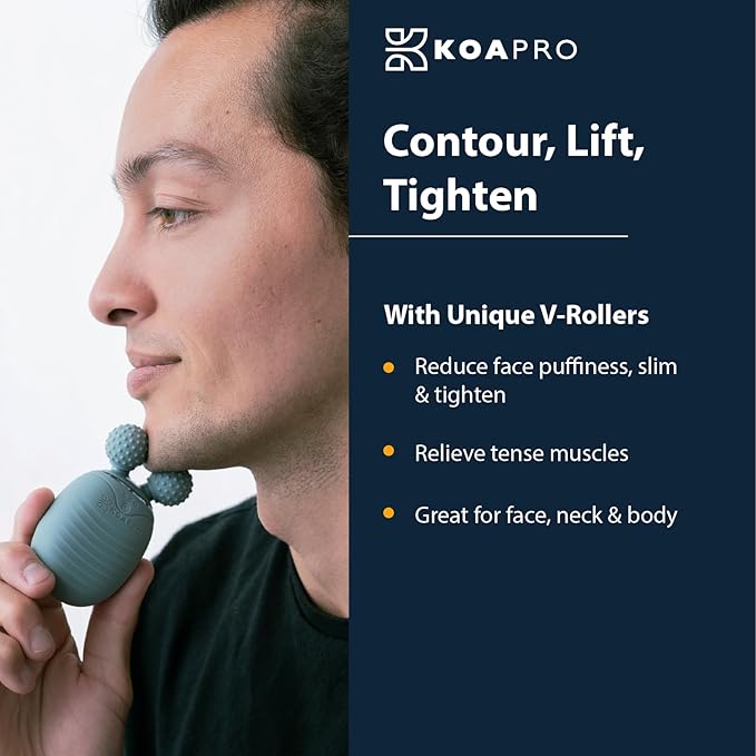 KOAPro Facial Cleansing Brush Exfoliating Face Scrubber for Women and Men, Waterproof Face Brush Cleanser, 3-in-1 Rechargeable Electric Facial Massager Tool, Reusable Sonic Silicone Scrubber
