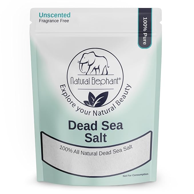 Natural Elephant Dead Sea Bath Salt | 5 Pound Bag (80oz) | 100% Natural and Pure| Fine Grain | for Bathing and Relaxation of Body and Mind